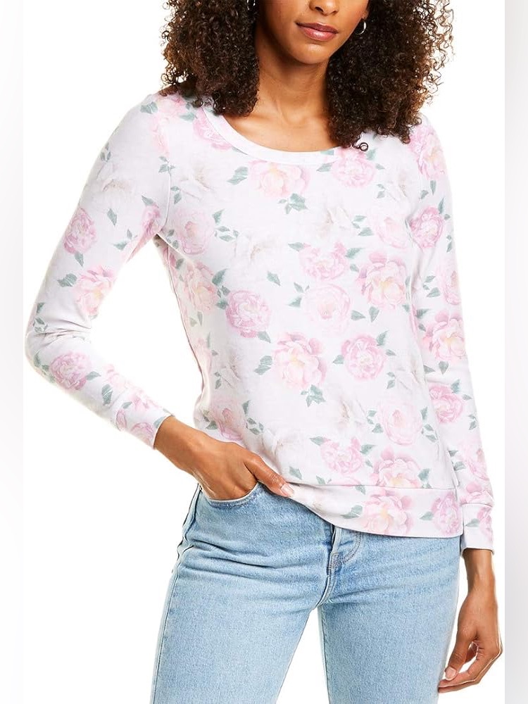 Chaser "Floral Party Cozy Knit Pullover Nwt Small